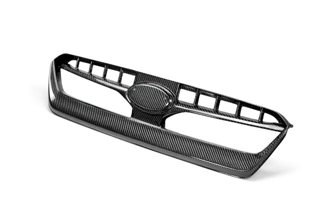 OEM-style carbon fiber front grille <br> 2015-2017 Subaru WRX/STi