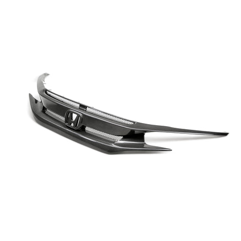 OE-style carbon fiber front grille <br> 2016-2021 Honda Civic