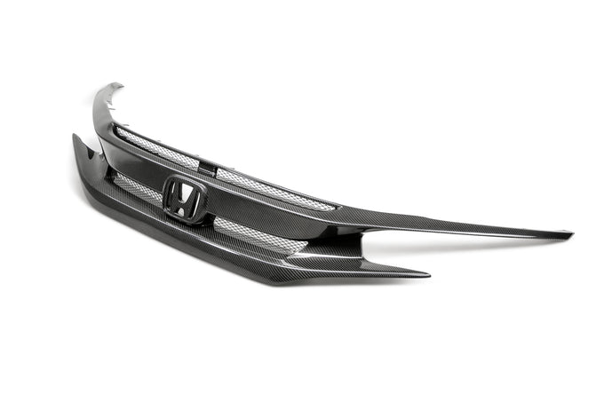OE-style carbon fiber front grille <br> 2016-2021 Honda Civic