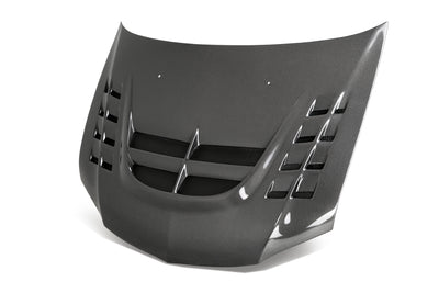 CWII-style carbon fiber hood <br> 2003-2006 Mitsubishi Lancer