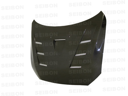 TS-style carbon fiber hood <br> 2008,2010-2015 Mitsubishi Lancer