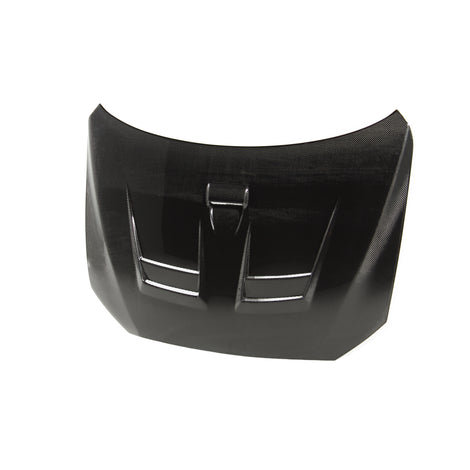 DV-style carbon fiber hood <br> 2008-2017 Mitsubishi Lancer