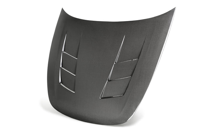 TS-style carbon fiber hood <br> 2018-2023 Kia Stinger