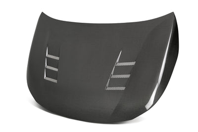 TS-style carbon fiber hood <br> 2019-2025 Toyota Corolla Hatchback