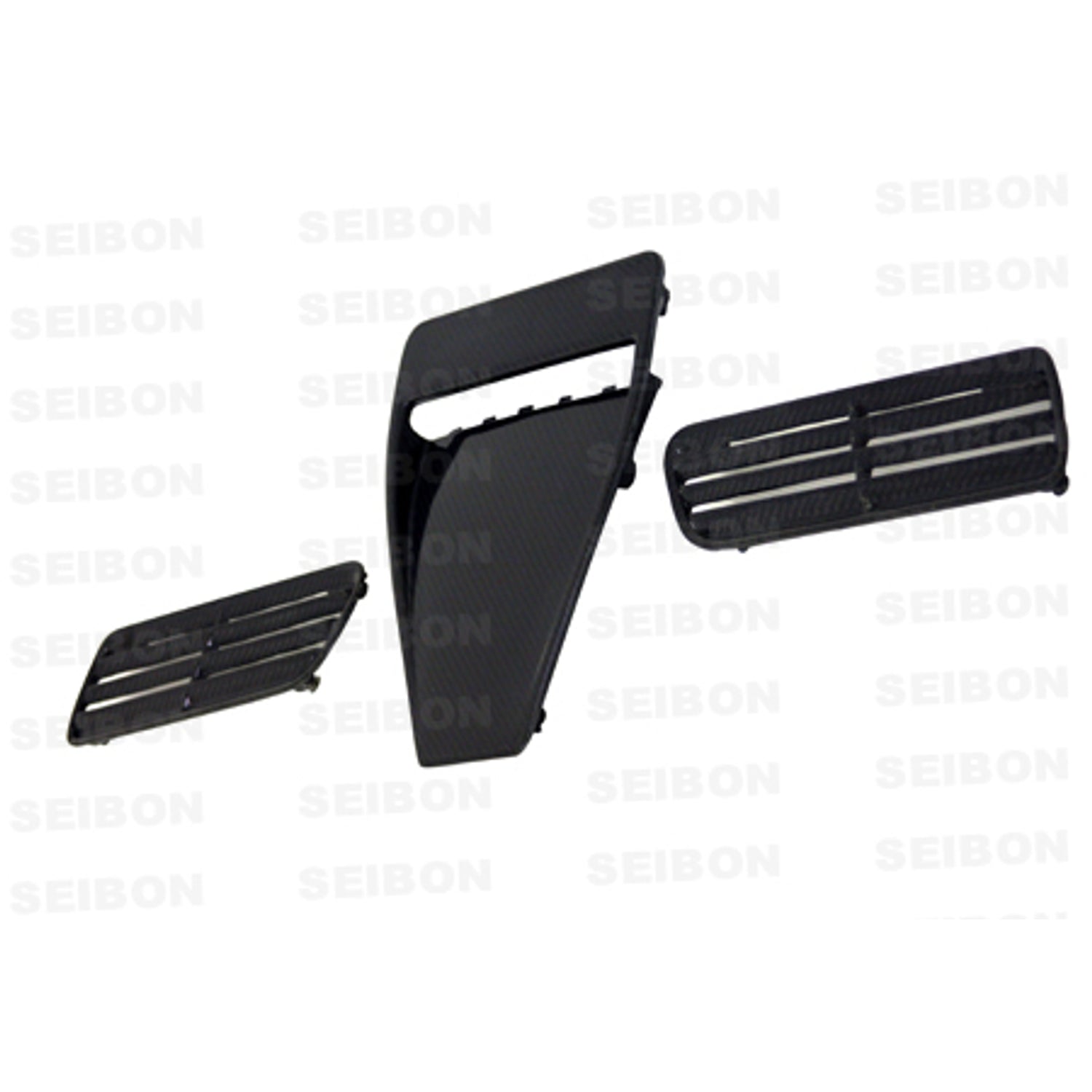 OEM-style carbon fiber hood scoop <br> 2008-2015 Mitsubishi Lancer EVO X