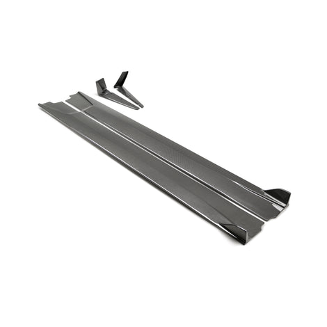 TB-style carbon fiber side skirts <br> 2017-2022 Infiniti Q60
