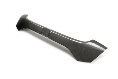 Carbon fiber rear license trim <br> 2017-2021 Honda Civic Type R