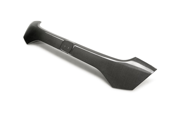 Carbon fiber rear license trim <br> 2017-2021 Honda Civic Type R