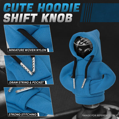 Blue Hoodie Gear Shift Knob Cover <br> Universal