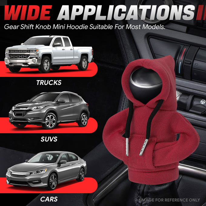 Red Hoodie Gear Shift Knob Cover <br> Universal