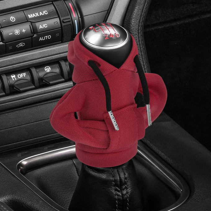 Red Hoodie Gear Shift Knob Cover <br> Universal