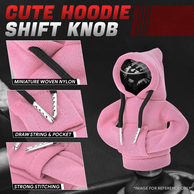 Pink Hoodie Gear Shift Knob Cover <br> Universal