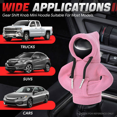 Pink Hoodie Gear Shift Knob Cover <br> Universal
