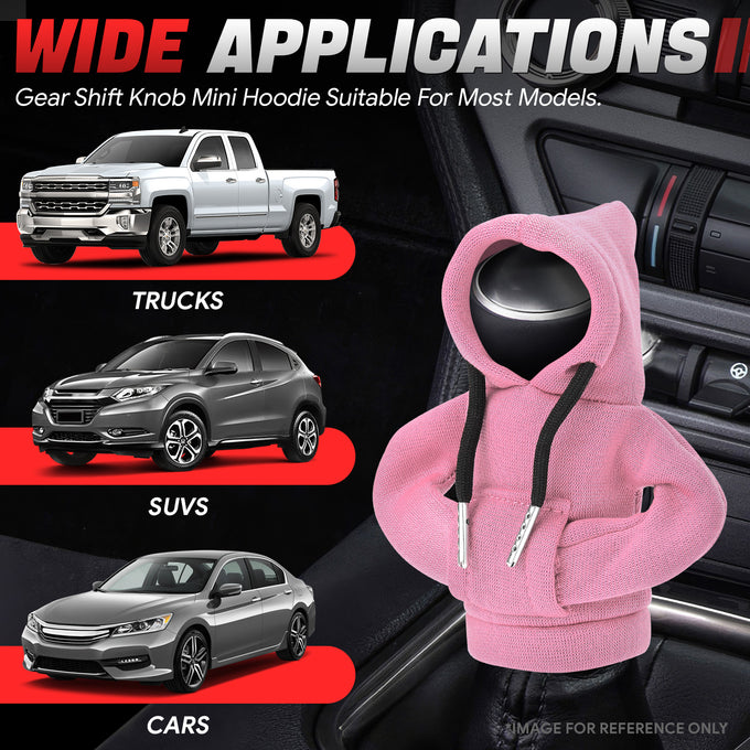 Pink Hoodie Gear Shift Knob Cover <br> Universal
