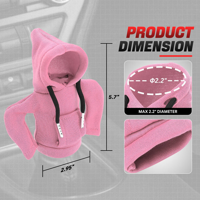 Pink Hoodie Gear Shift Knob Cover <br> Universal
