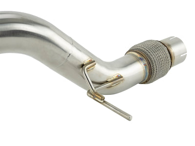 76mm Alpha Downpipe w/ CAT <br> 18-21 Honda Civic Type R