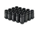 20 Pcs 12x1.25 Forged Lug Nut -Black <br> Universal