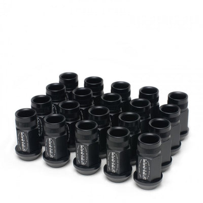 16 Pcs 12 x 1.5 Forged Lug Nut Set (Black Series) <br> Universal