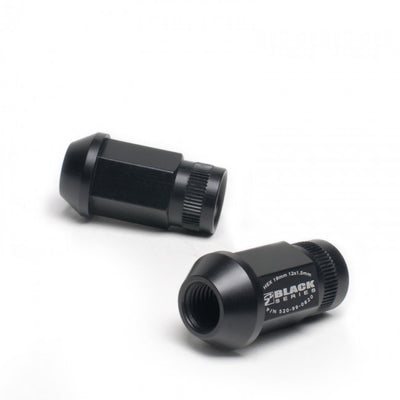 16 Pcs 12 x 1.5 Forged Lug Nut Set (Black Series) <br> Universal