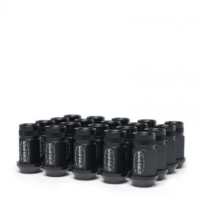 16 Pcs 12 x 1.5 Forged Lug Nut Set (Black Series) <br> Universal