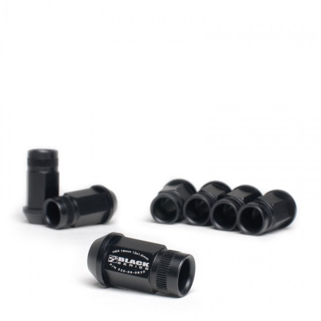 16 Pcs 12 x 1.5 Forged Lug Nut Set (Black Series) <br> Universal