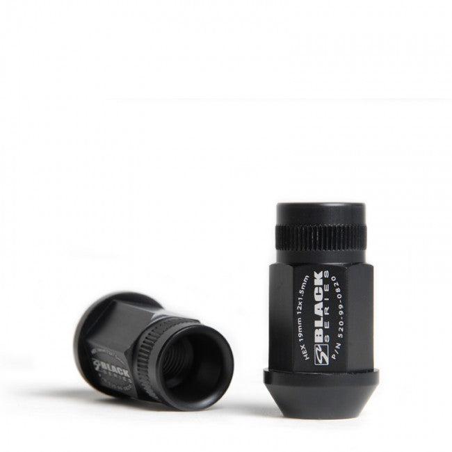 20 Pcs 12 x 1.5 Forged Lug Nut Set (Black Series) <br> Universal