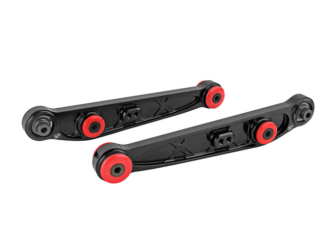 Alpha Series Rear Lower Control Arm Set - Black <br> 89-95 Honda Civic/CRX, 90-01 Acura Integra