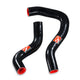 Black/Red 2 Radiator Hose Kit <br> 02-05 Honda Civic Si