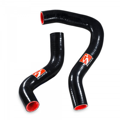 Black/Red 2 Radiator Hose Kit <br> 02-05 Honda Civic Si