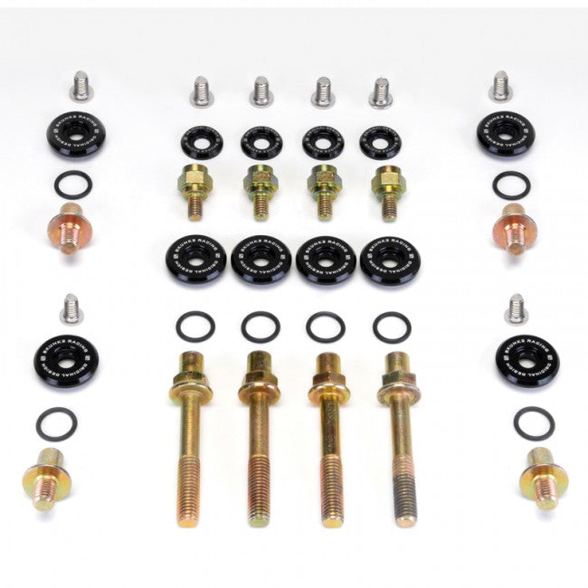 Clear Anodized Low-Profile Valve Cover Hardware <br> Honda B-Series VTEC