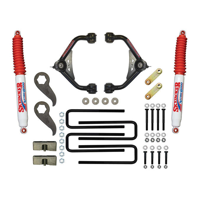 3-3.5 Inch UCA Lift Kit w/ Nitro 8000 Rr Shocks <br> 11-19 Chevy/GMC Silverado Sierra 2500 3500 HD
