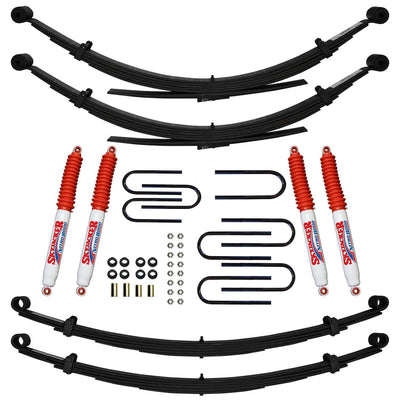 4 in. Lift System w/ Nitro Shocks <br> 75-78 GMC K/V 15 1500 Suburban, 73-86 Chevy K10 Suburban