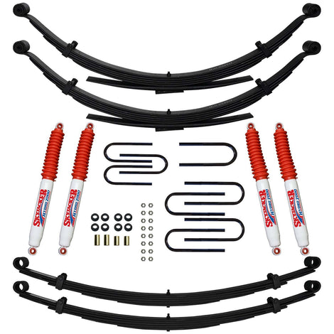 4 in. Lift System w/ Hydro Shocks <br> 75-78 GMC K/V 15 1500 Suburban, 73-86 Chevy K10 Suburban