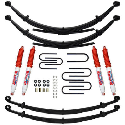4 in. Lift System w/ Hydro Shocks <br> 75-78 GMC K/V 15 1500 Suburban, 73-86 Chevy K10 Suburban