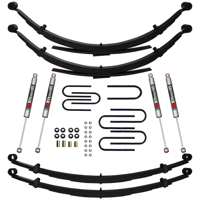 4 in. Lift System w/ M95 Performance Shocks <br> 75-78 GMC K/V 15 1500 Suburban, 73-86 Chevy K10 Suburban