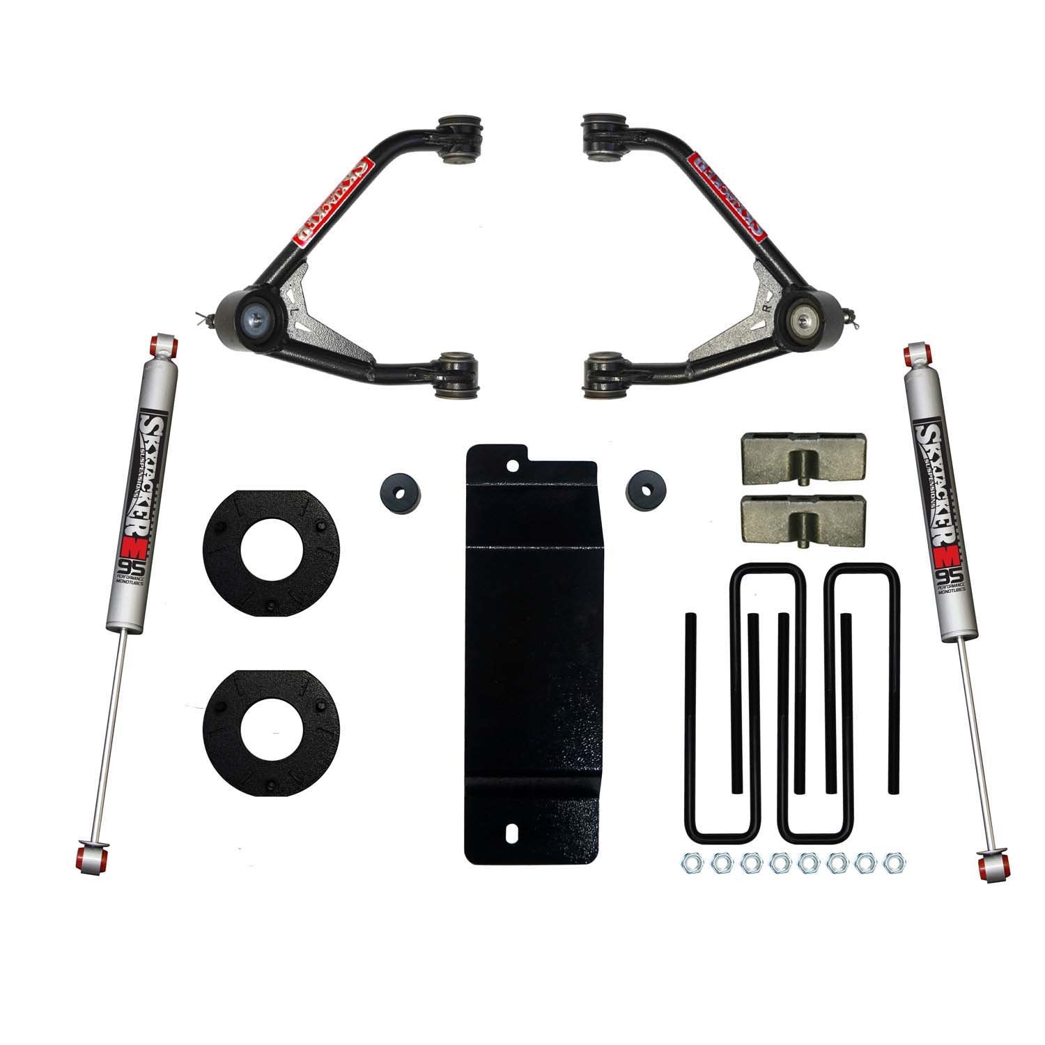 3.5-4 Inch UCA Lift Kit w/ M9500 Rr Shocks <br> 14-16 Chevy Silverado, GMC Sierra 1500