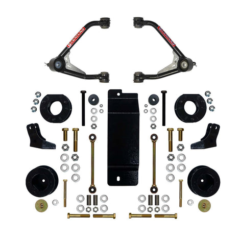 3.5-4 Inch Upper Control Arm Lift Kit w/ Rr Shock Brackets <br> 15-16 Chevrolet Suburban Tahoe, GMC Yukon XL