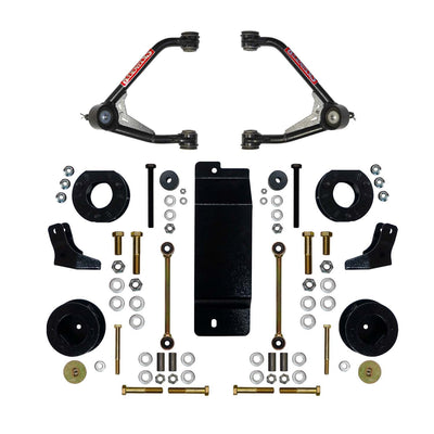 3.5-4 Inch Upper Control Arm Lift Kit w/ Rr Shock Brackets <br> 15-16 Chevrolet Suburban Tahoe, GMC Yukon XL