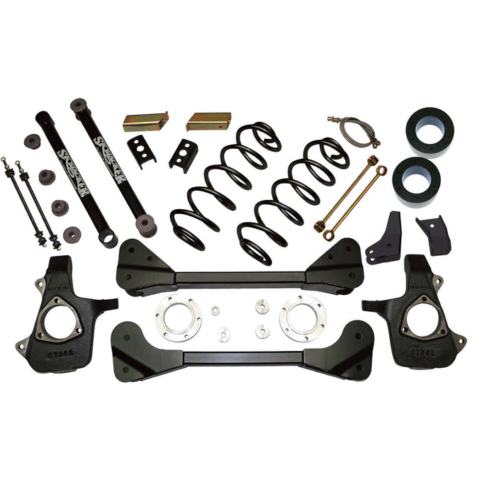 3.5 in. Fr Strut Spacer Kit with Rr Coils <br> 07-13 Chevy Avalanche Suburban GMC Yukon XL 1500