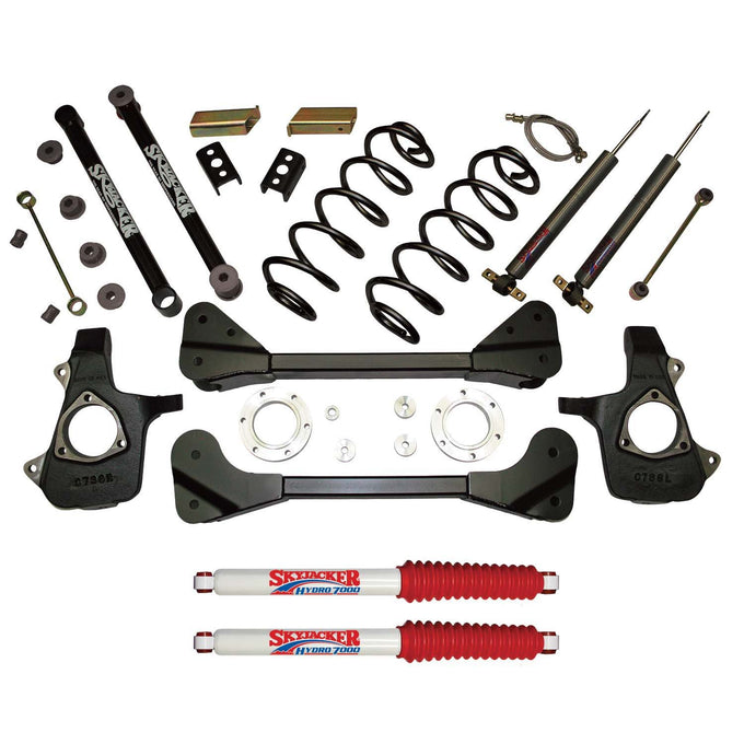 3.5-4 in. Component Box w/ Rr Coils <br> 07-13 Chevrolet Avalanche Suburban, GMC Yukon XL 1500