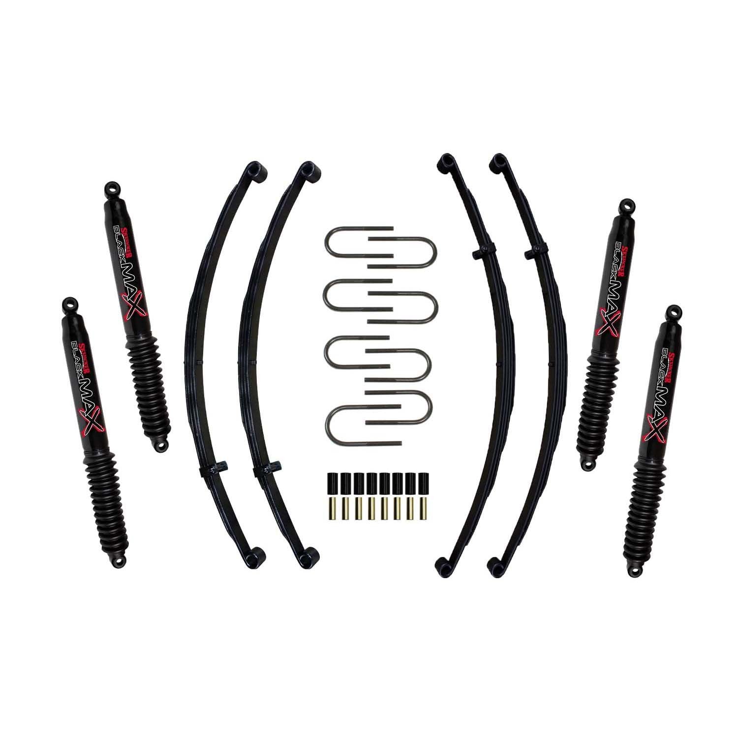 2-2.5 in. Lift Kit w/ Black MAX Shocks <br> 59-60,66-75 Jeep CJ5 CJ6£¬ 55-58 Willys