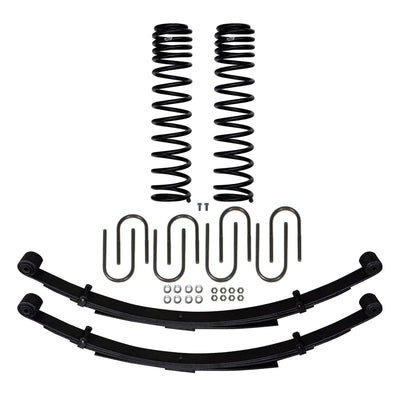 3 in. Component Box w/ Fr Coil Springs Rr U-bolts <br> 84-01 Jeep Cherokee