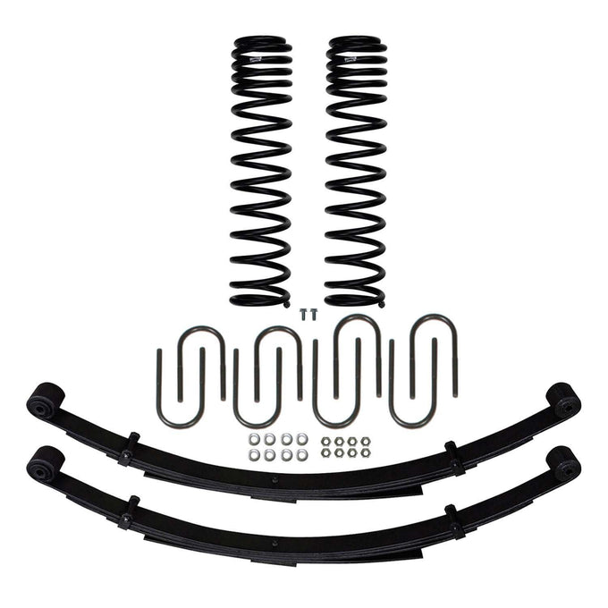 3 in. Component Box w/ Fr Coil Springs Rr U-bolts <br> 84-01 Jeep Cherokee