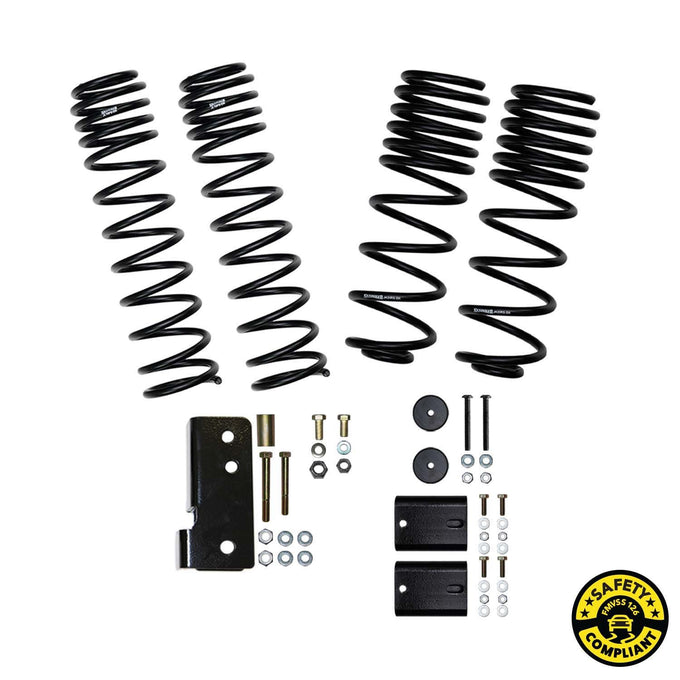 2 in. Component Box w/ Coil Springs <br> 07-17 Jeep Wrangler, 2018 Wrangle JK