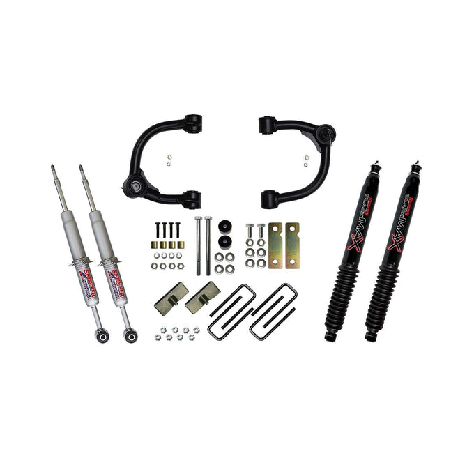 3 in. Upper A-Arm Kit w/ Black MAX Shocks <br> 16-20 Toyota Tacoma