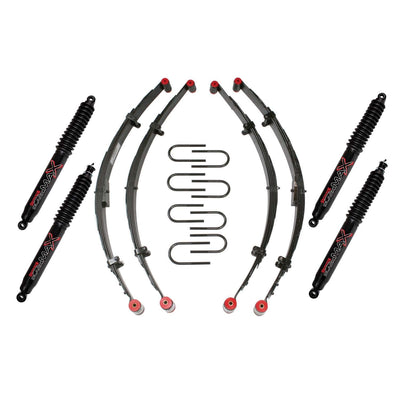 2.5 Sport Lift Kit w/ Black MAX Shocks <br> 87-95 Jeep Wrangler