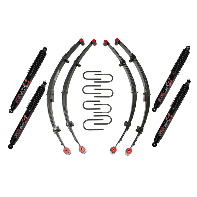 2.5 Sport Lift Kit w/ Black MAX Shocks <br> 87-95 Jeep Wrangler