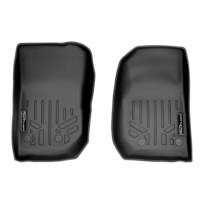 Floor Mats 1st Row Liner Set <br> 14-18 Jeep Wrangler (2 Door and 4 Door)