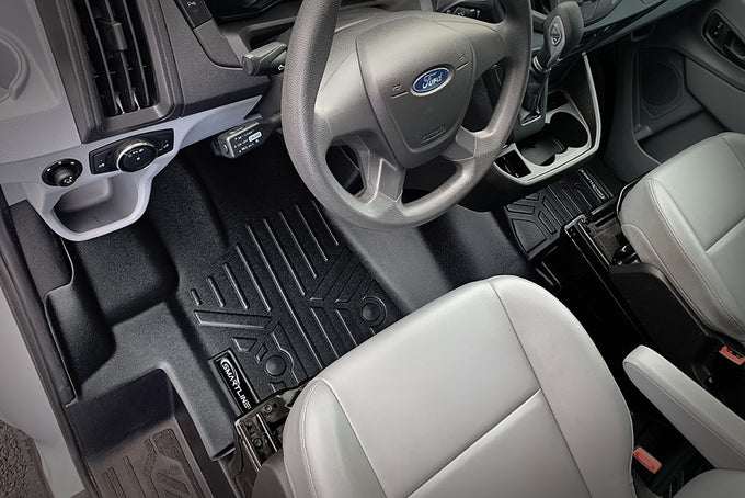 Floor Mats 1st Row 1 Piece Full Coverage Liner <br> 15-19 Ford Transit (All Models)