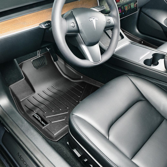 Floor Mats 1st Row Liner Set <br> 17-21 Tesla Model 3